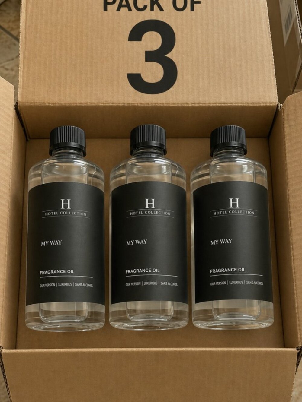 My Way 500ml Diffuser Oil I Hotel Miami , Hotel Collection Aroma360 pack of 3